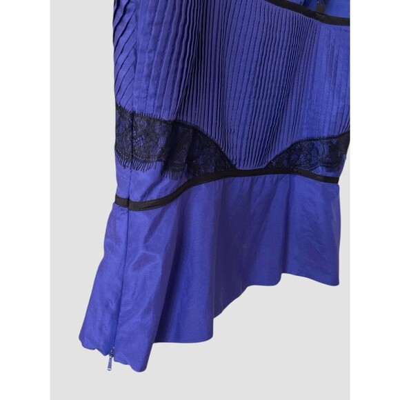 Y2k Luxe Whimsigoth Satin Lace Trim Pleated Bustier Bebe Silk Size Medium NWT - Picture 5 of 9